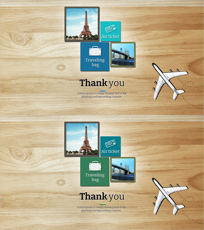 친환경 와이드 템플릿 – 엔딩 페이지