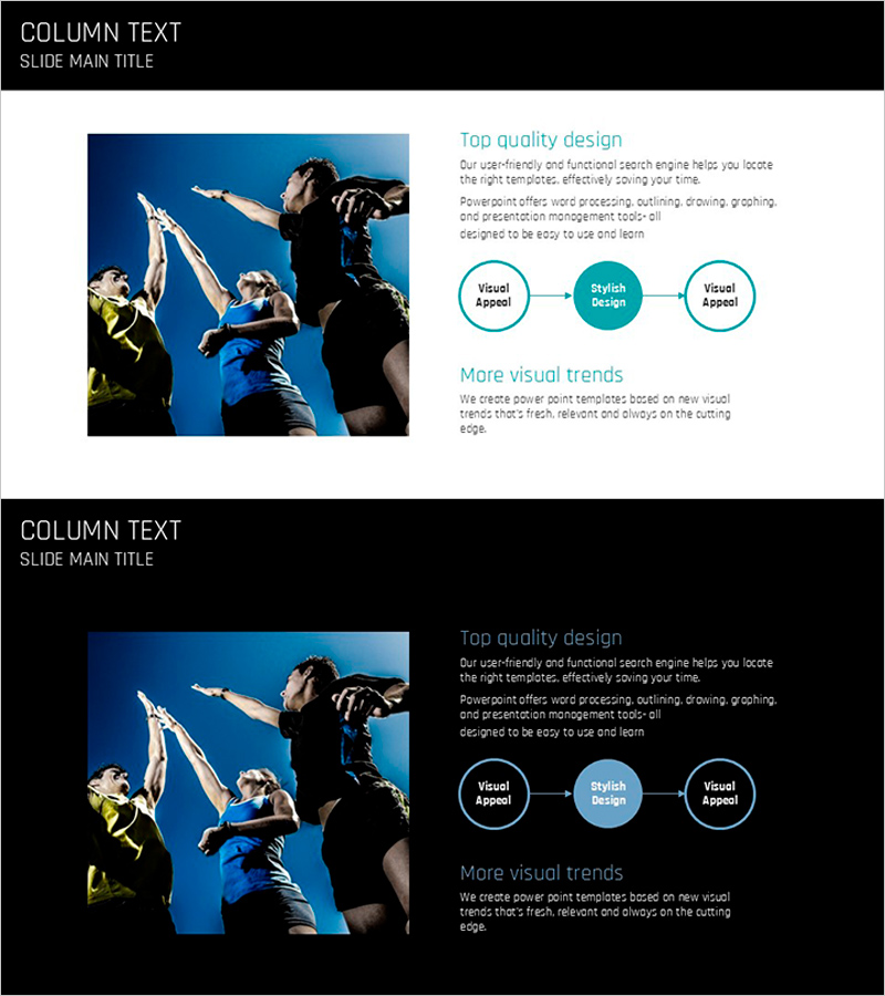 승리를 위한 단합 전략 – 마케팅 흐름을 시각화한 슬라이드