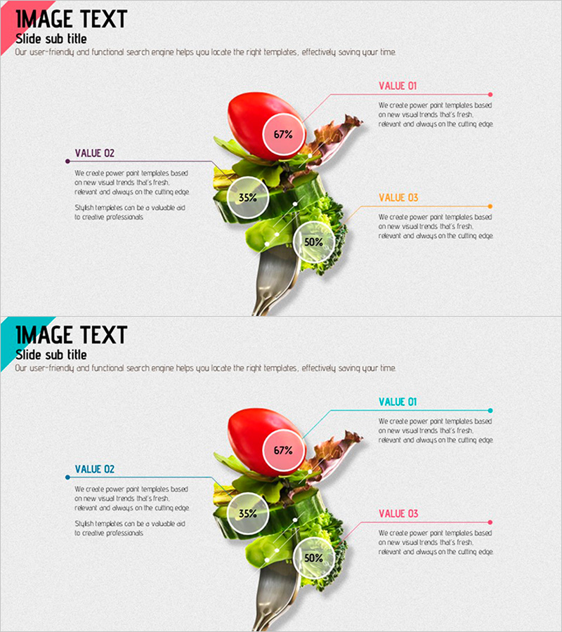 다이어트 식단 성분 PPT 슬라이드 – 건강과 변화를 담다