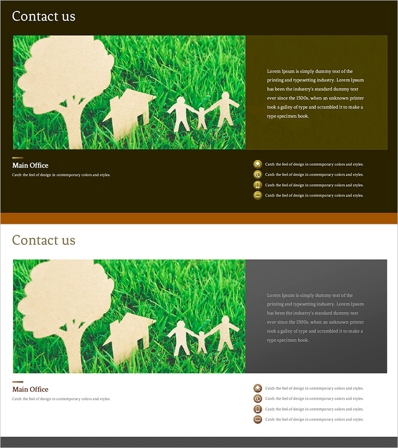 친환경 기업 연락처 슬라이드 – 지속 가능성을 담다