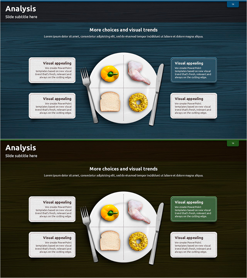 식사 준비를 위한 재료 다이어그램 – 건강과 균형