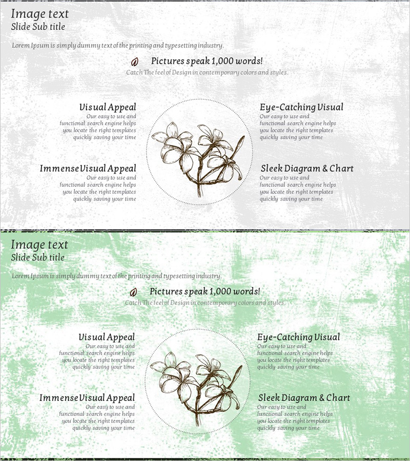 꽃 인포그래픽 기대효과 슬라이드