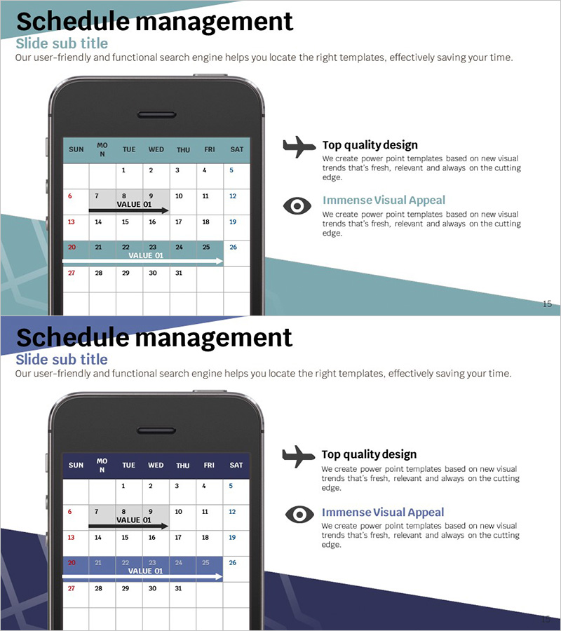 여행 어플 사업 추진 일정계획표 목업 – 효율적인 스케줄 관리