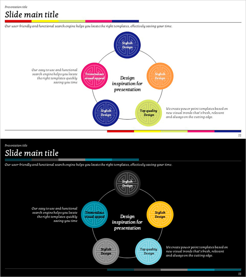 전통문양 확산 다이어그램 – 사업 영역과 비전 시각화