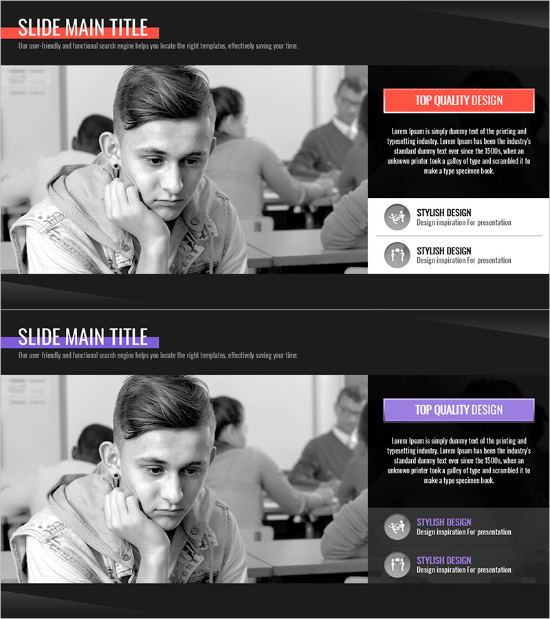 위험 관리 전략 슬라이드 - 걱정과 불안