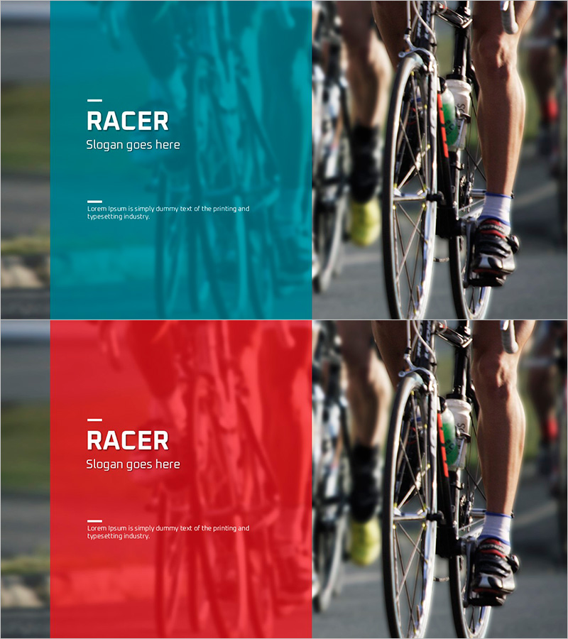 레이서 템플릿 표지 – 도전의 시작