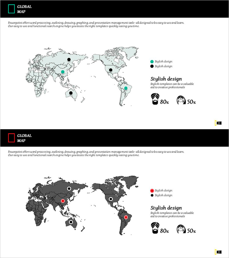 인도여행 세계지도 슬라이드 – 트렌디한 디자인
