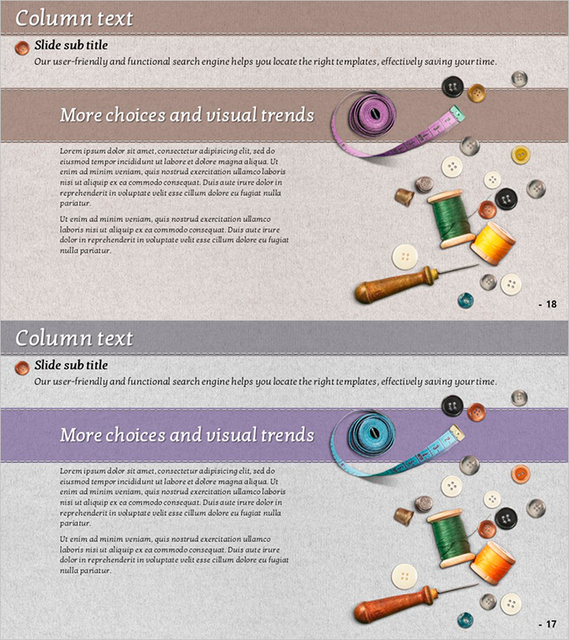 재봉 도구와 칼럼 – 비즈니스 운영 계획