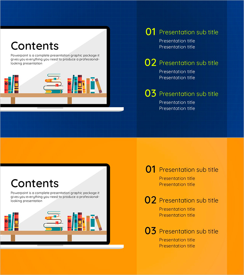 온라인 교육 템플릿 PPT 목차 – 전문적인 발표의 시작