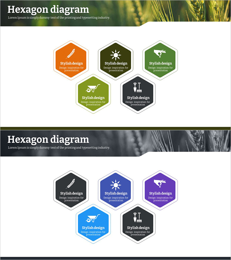 친환경 농업 시스템 구성 소개 아이콘 다이어그램