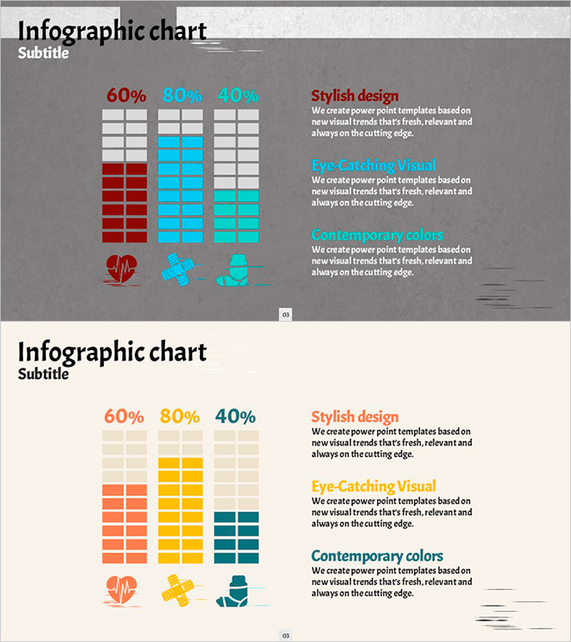 게이지 차트 및 분석 텍스트 – 시각적 통찰력
