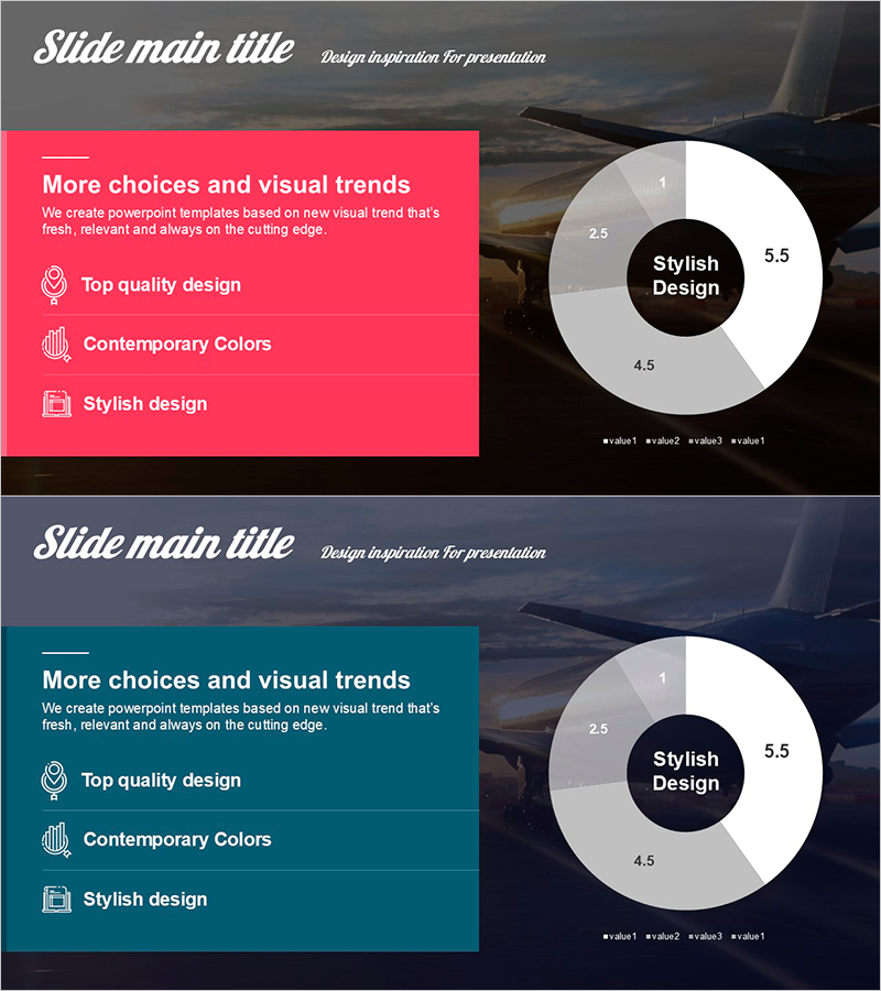 스타일리시한 디자인으로 제안하는 비즈니스 프레젠테이션 템플릿