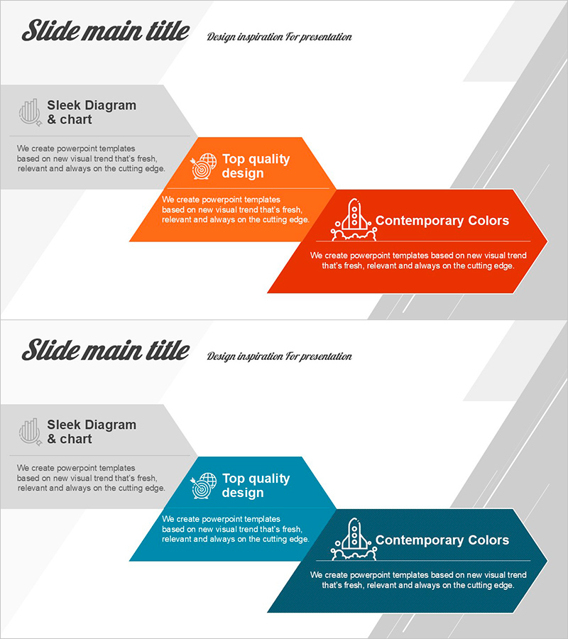 순차형 프로세스 다이어그램 슬라이드 | 단계별 진행형 PPT