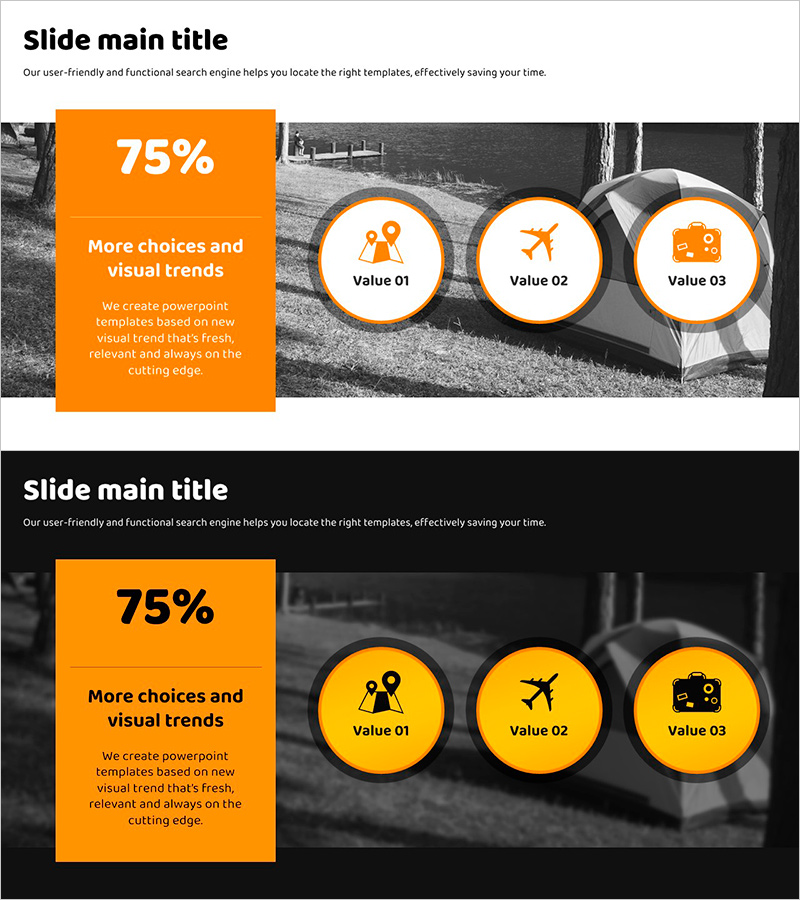 여행을 떠나는 이유 – 비즈니스 전략 슬라이드