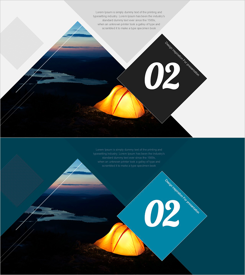 Modern Tent Introduction Slide – The Start of Adventure