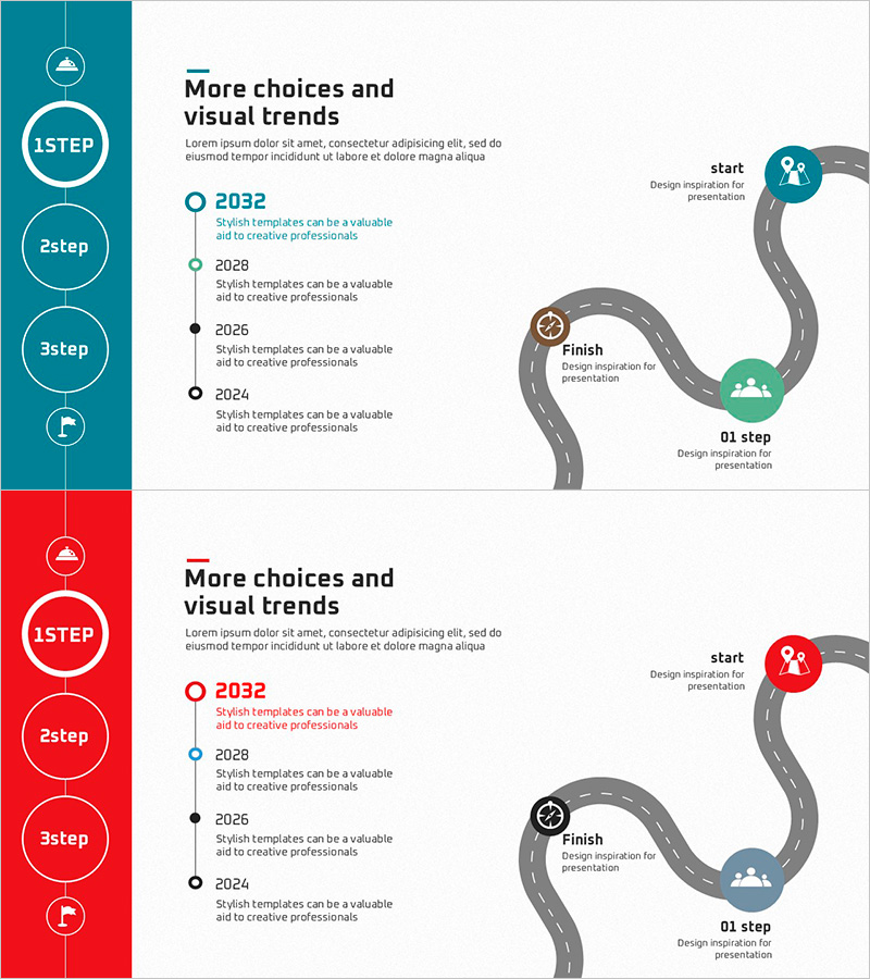 행사 계획을 위한 클러스터 다이어그램 슬라이드 – 전략적 로드맵
