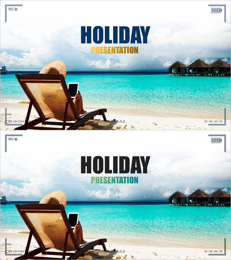 휴가 템플릿 표지 – 감사의 순간을 담다