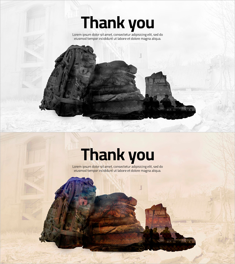 전쟁 템플릿 엔딩 – 강렬한 마무리