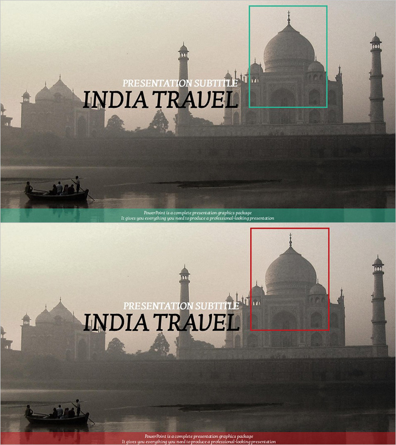 인도 여행을 위한 포괄적 표지 템플릿