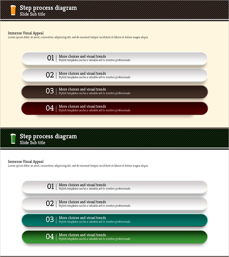 단계별 프로세스를 시각화한 슬라이드