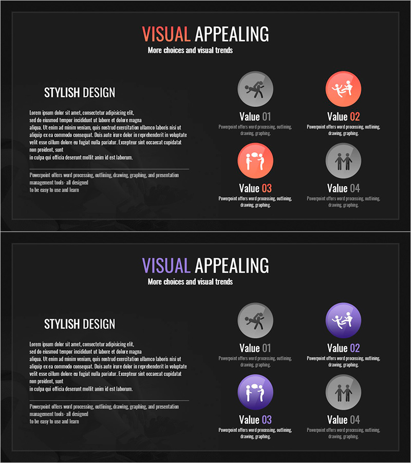 협력과 싸움을 주제로 한 프레젠테이션 슬라이드