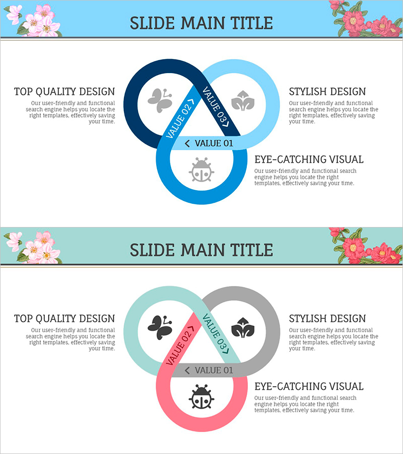 동 식물 연결 다이어그램 - 자연과 생명의 연결