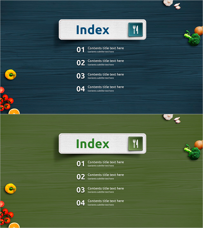 레시피 템플릿 목차 – 요리의 시작을 제안합니다