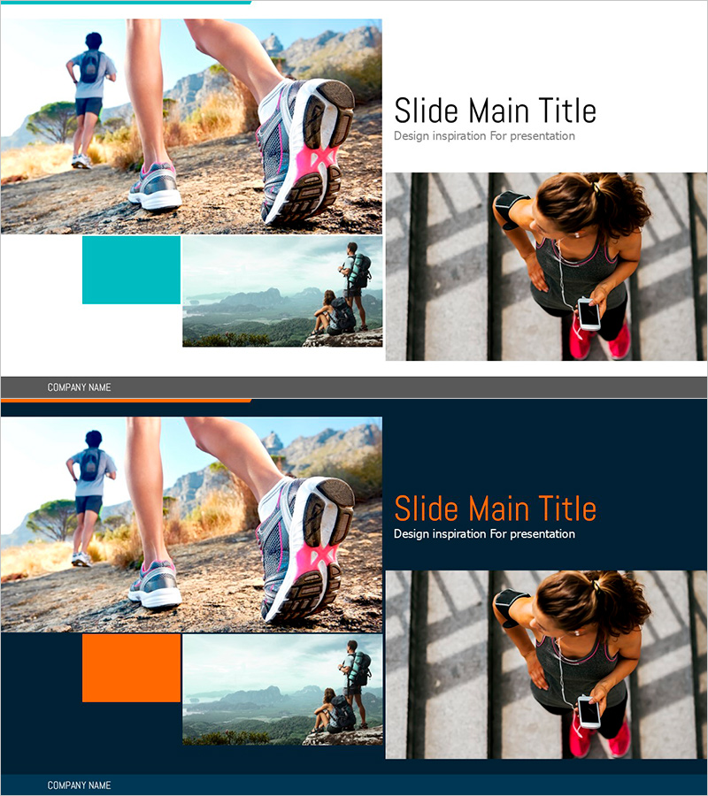 운동 현장 기록 슬라이드 – 활동과 성공