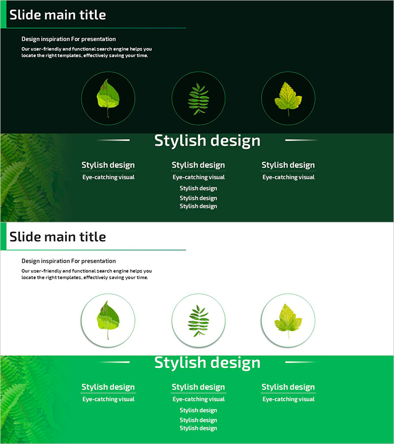 주요 식물 종류 소개 – 스타일리시 디자인