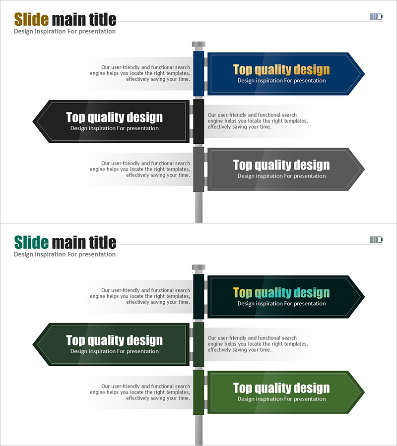 방향성 이정표 다이어그램 – 사업 추진 방향을 명확히 하는 전략 도구