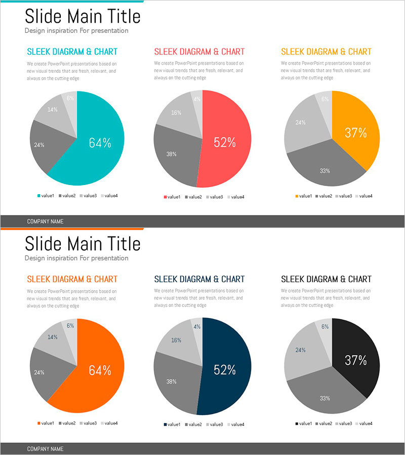설문조사 컬러풀 차트 – 정보 전달을 위한 비주얼
