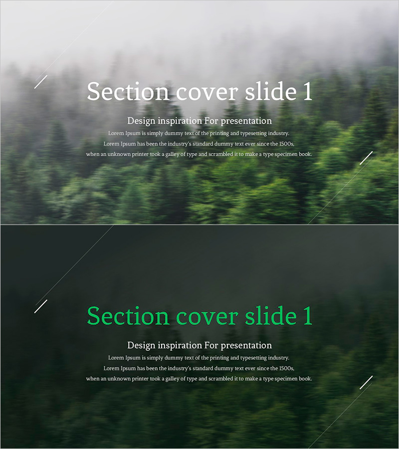 숲 와이드 템플릿 간지 – 자연의 감성을 담다