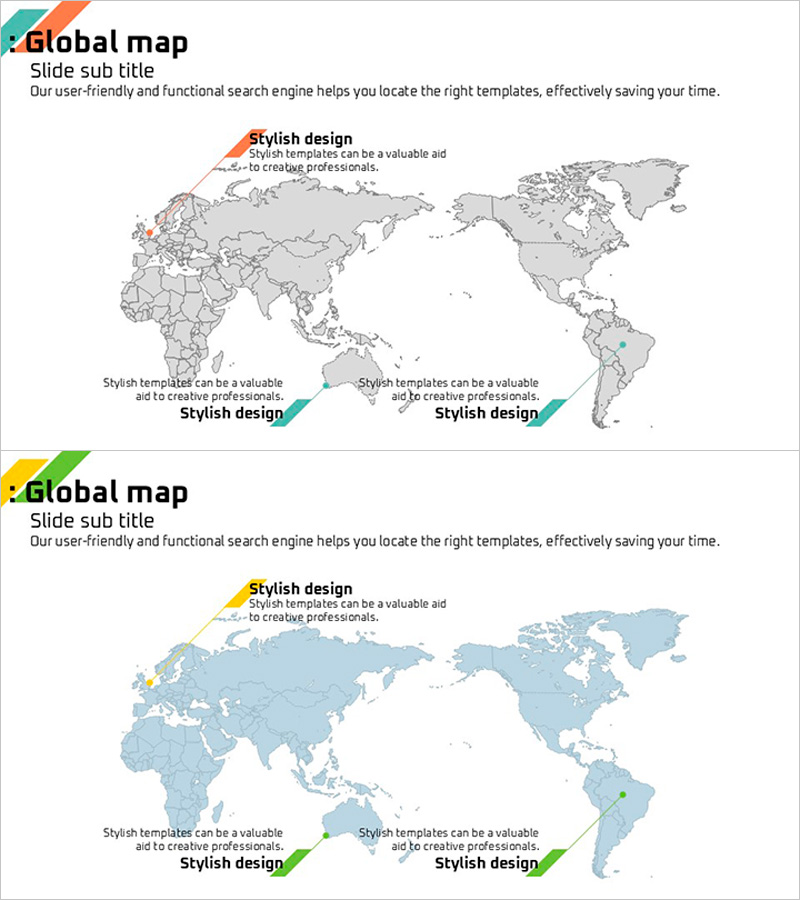 글로벌 시장을 한눈에 보여주는 슬라이드 – 전략적 코멘트