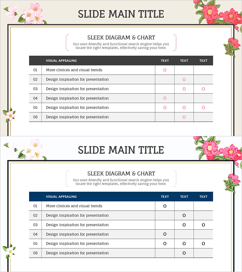 꽃 와이드 PPT 체크리스트 – 시각적 흐름을 담다