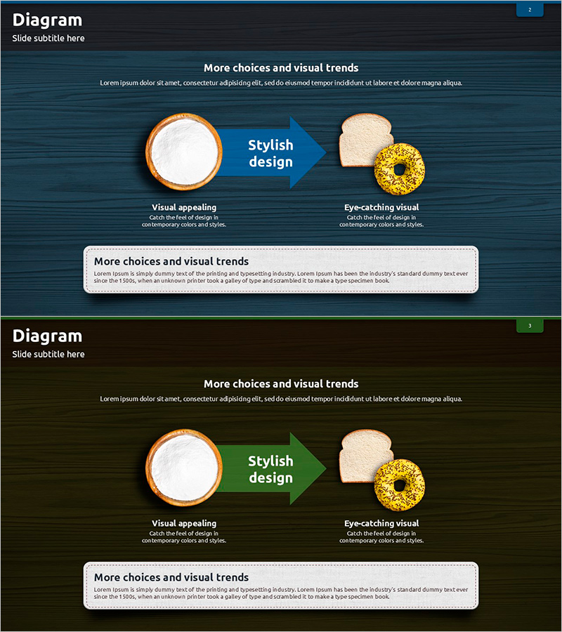 밀가루를 활용한 베이킹 슬라이드