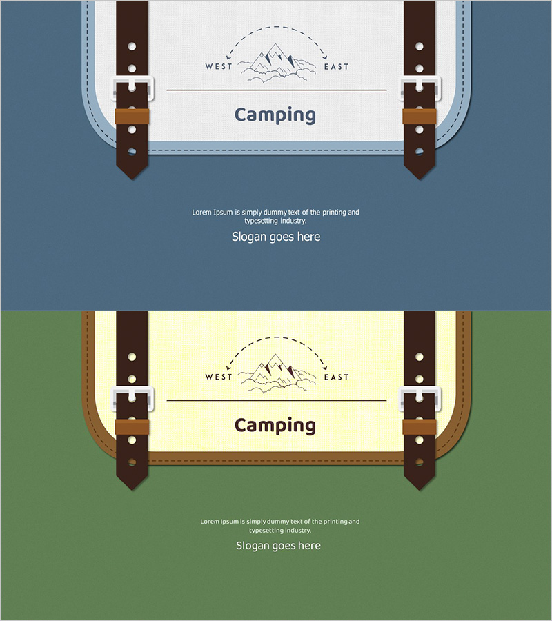 여행배낭 캠핑 템플릿_표지