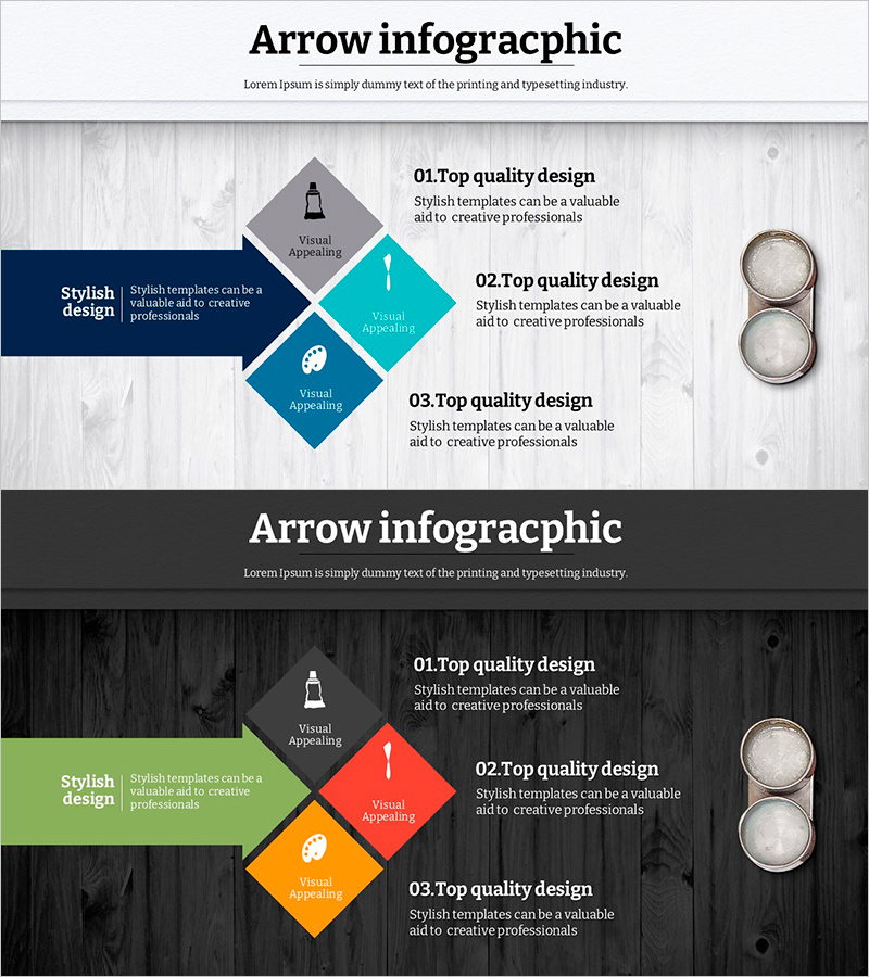 그림 도구 전략을 시각화한 인포그래픽 슬라이드