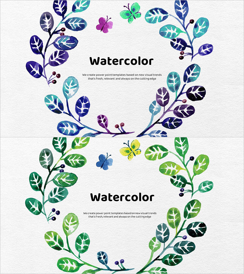 수채화 일러스트 템플릿_표지 – 신선한 감성을 담다