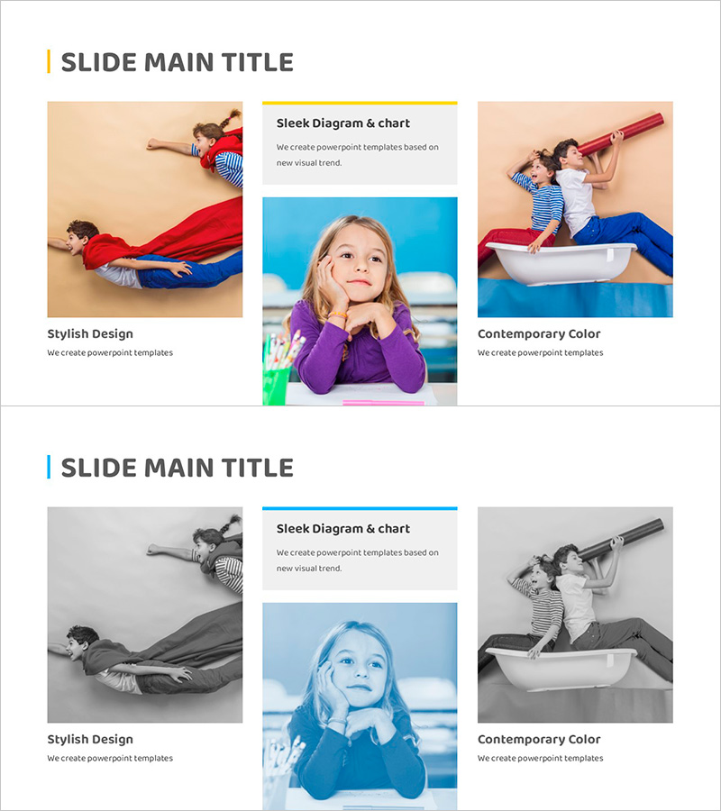 창의적 전략 페이지 – 비전과 핵심가치를 담은 디자인