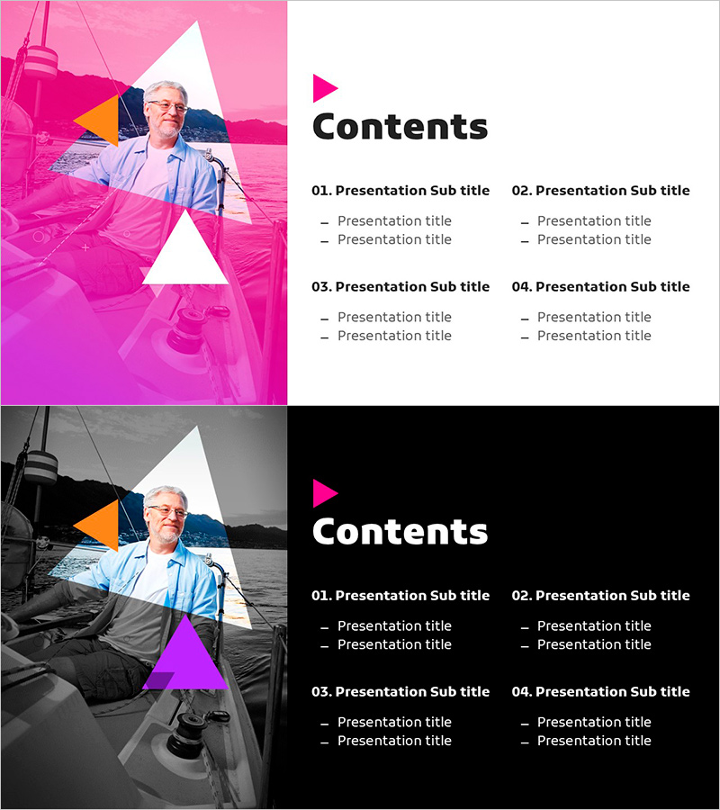 여행 계획을 위한 목차 슬라이드 – 탐험의 시작