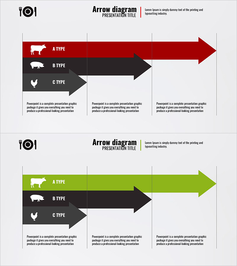 육류 유형별 흐름도 – 사업 추진 전략 강조
