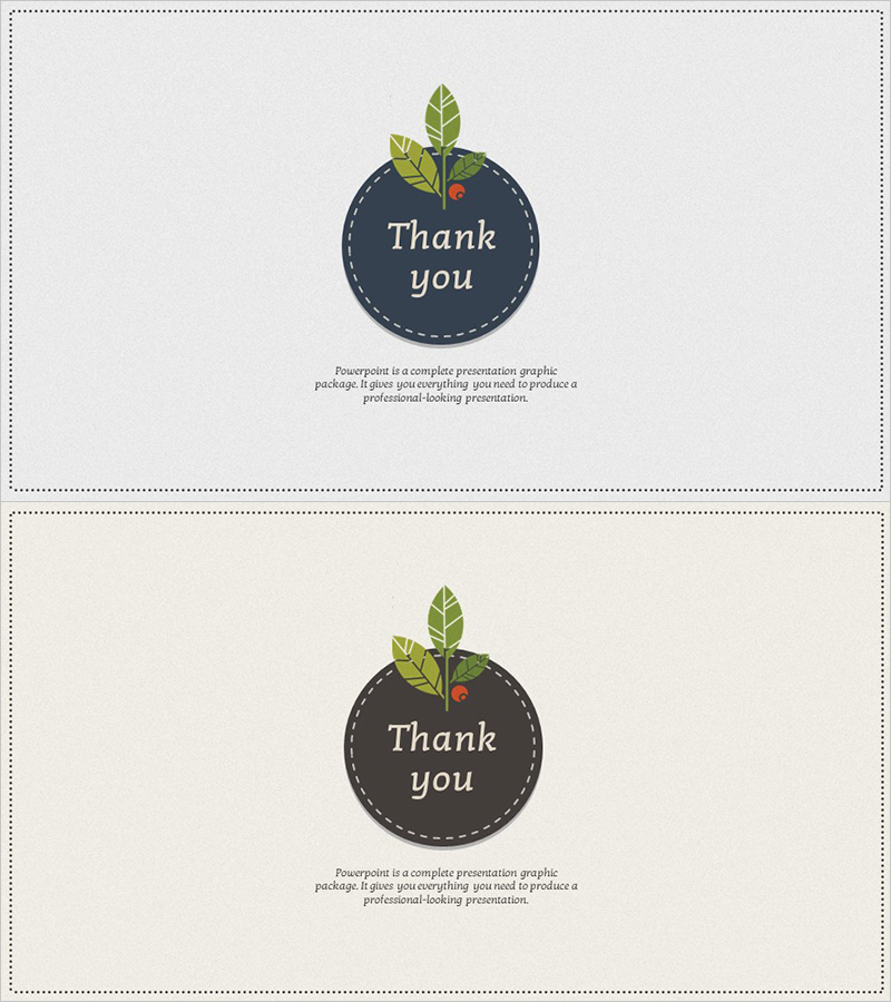 친환경 와이드 템플릿 – 프레젠테이션의 마무리