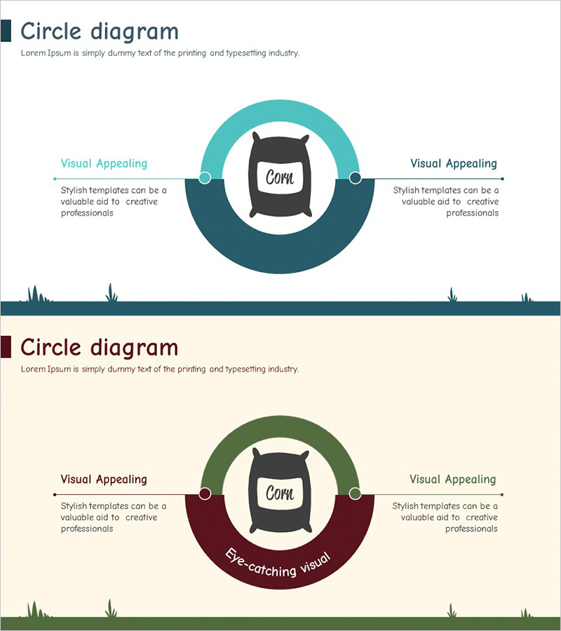 비료 아이콘 도넛형 다이어그램