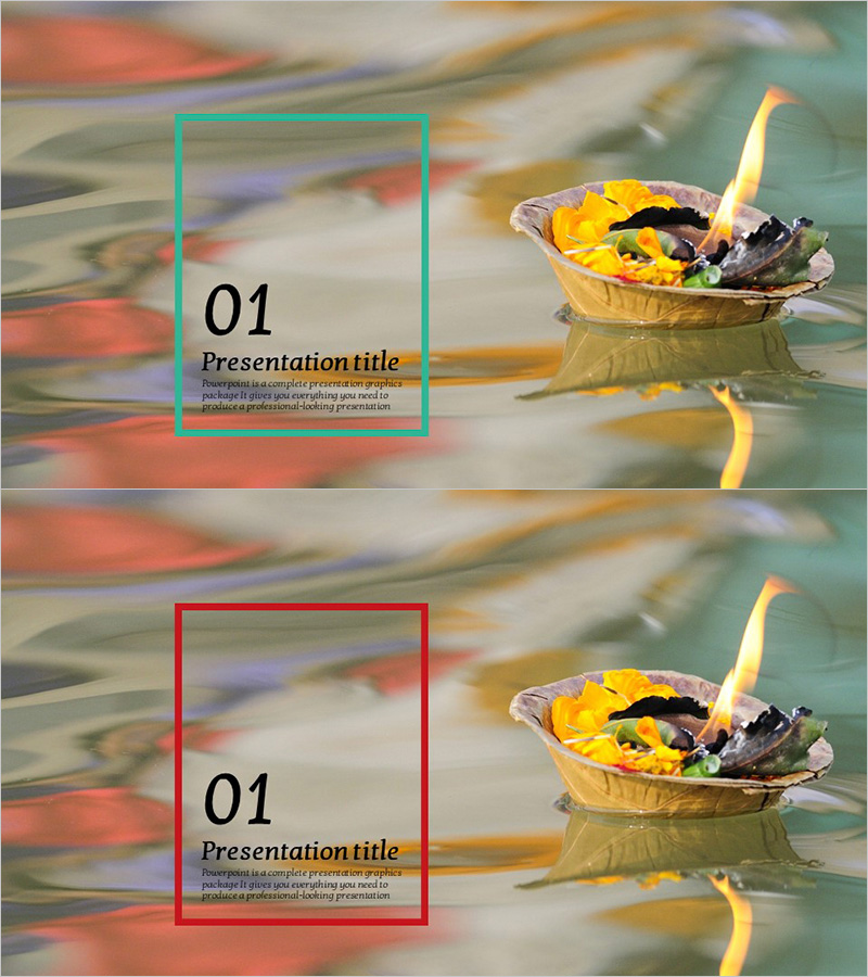 간지 인도 템플릿 – 매력적이고 독창적인 슬라이드