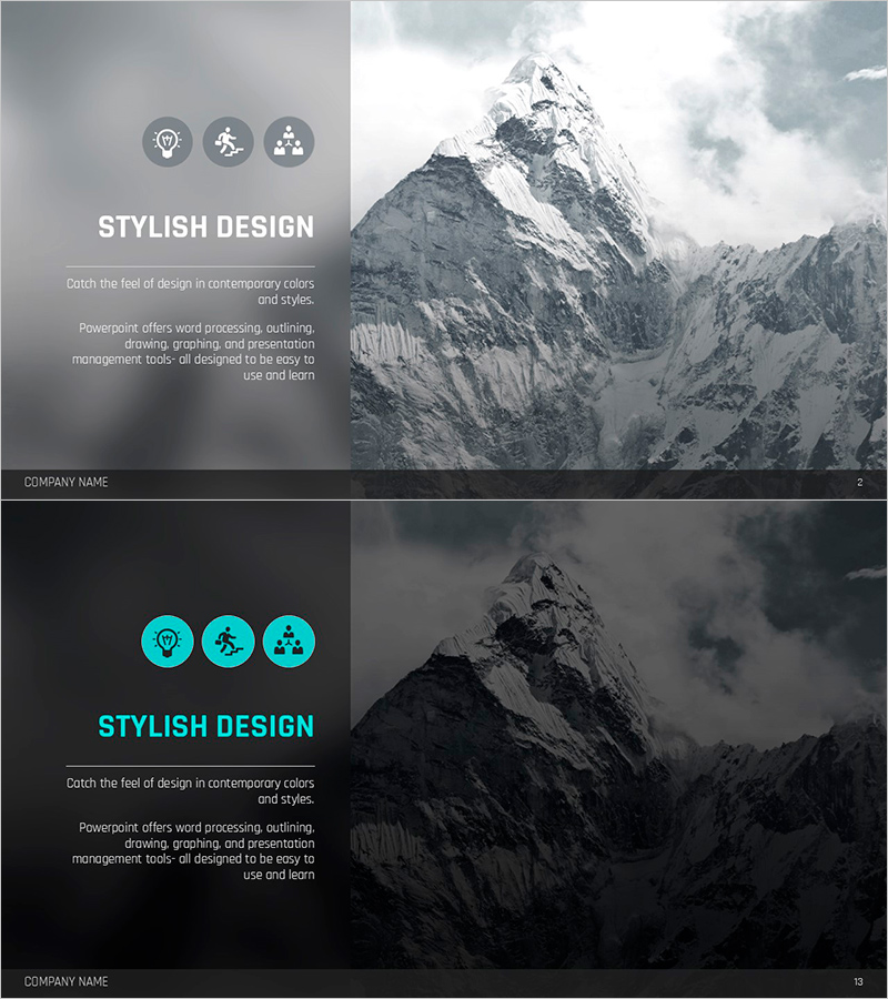 산 템플릿 텍스트 박스 – 사업개요 아웃트로용