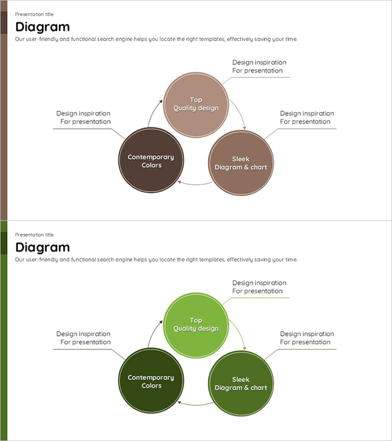 원형 프로세스 다이어그램 – 현대적인 디자인의 비주얼