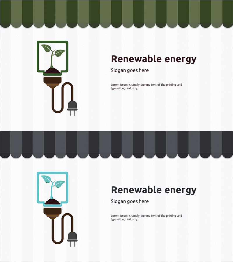 재생에너지 템플릿으로 친환경 비전 선보이기