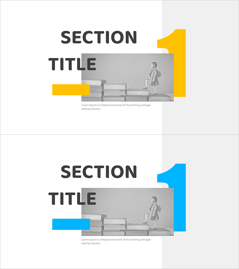 새학기 템플릿 간지 – 실용성과 감성을 강조한 섹션 슬라이드