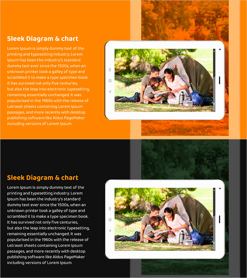 여행 어플리케이션 와이드 목업 – 직관적인 서비스 소개