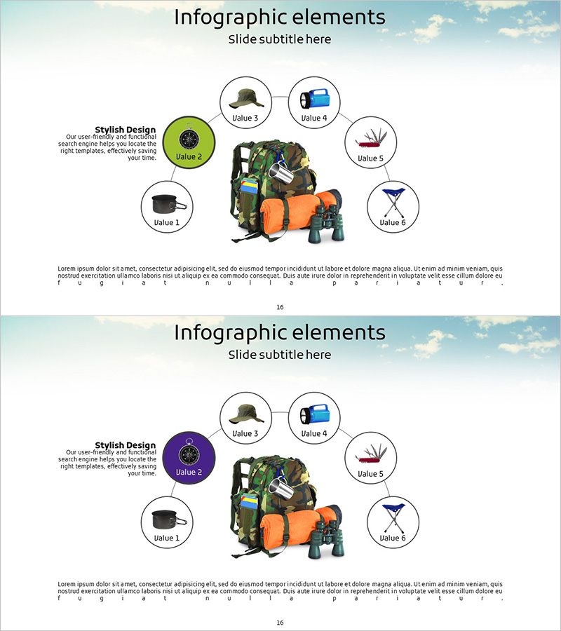 산악 클라이밍 제품 소개를 위한 확산 다이어그램